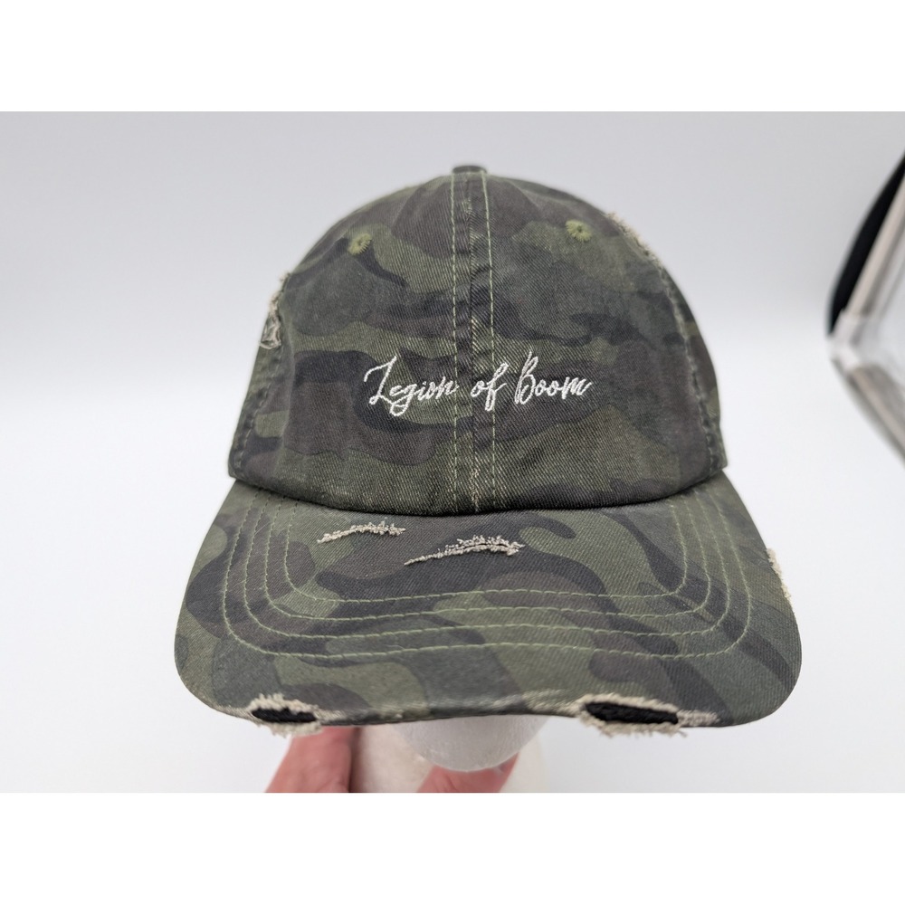 1st Phorm Legion of Boom Camo Distressed Baseball Hat 1PWH0005 One Size